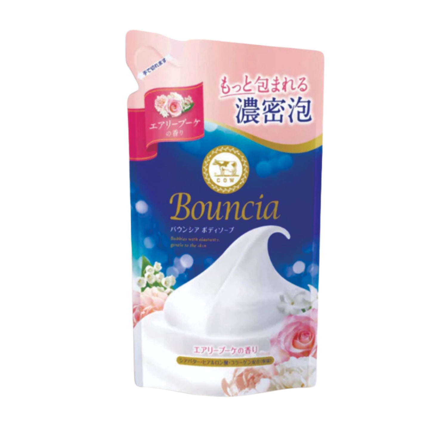 COW Bouncia Body Wash Airy Bouquet, Refill, 360ml