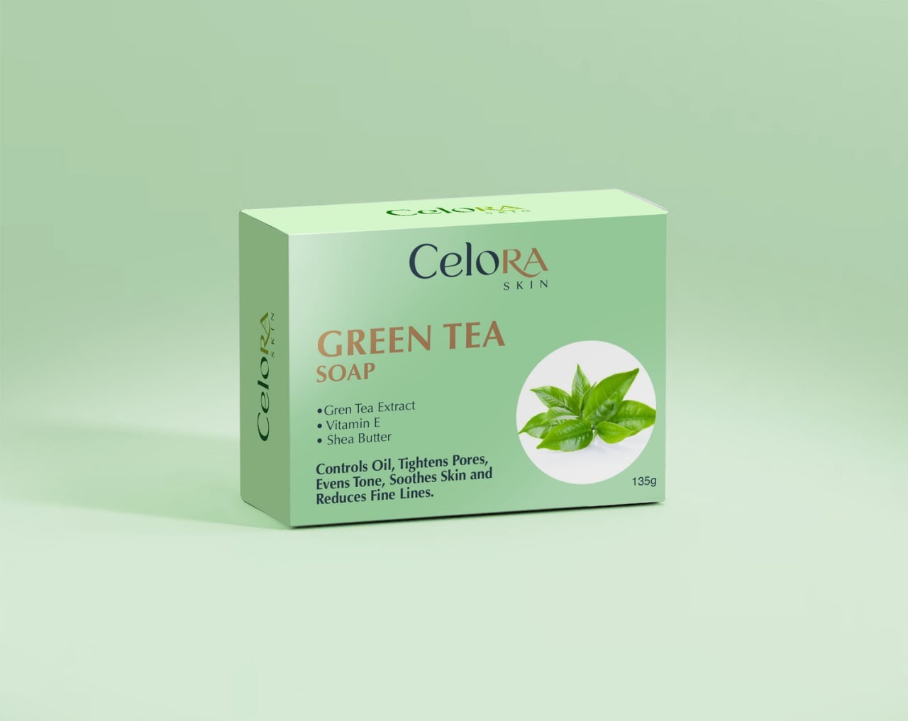 CELORA SKIN - GREEN TEA SOAP