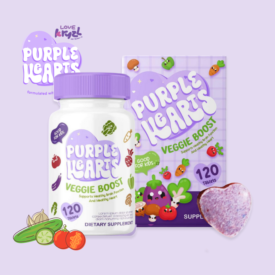 Purple Hearts Veggie Boost 120 Tablets