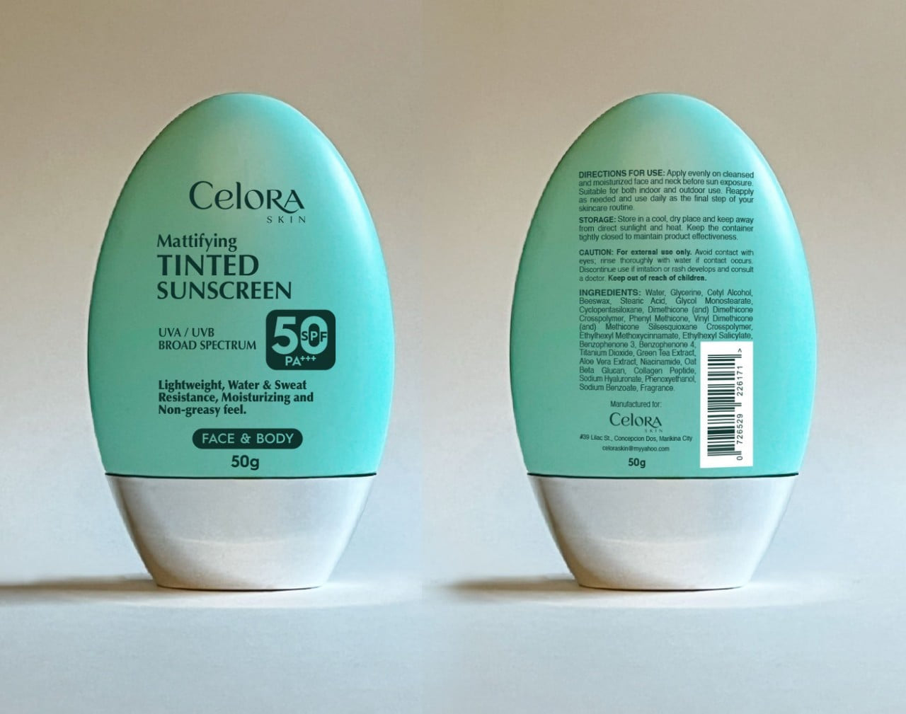 CELORA SKIN - MATTIFYING SUNSCREEN TINT