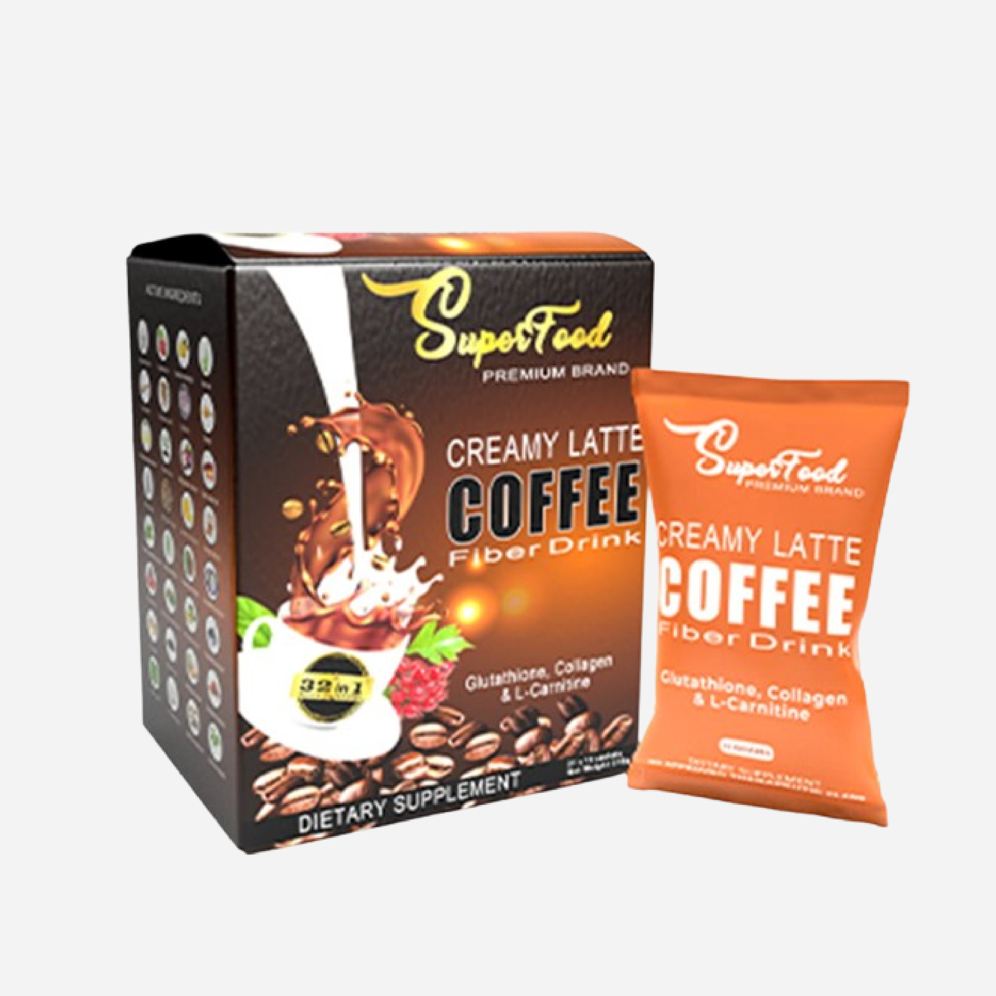 Creamy Latte Coffee Fiber Drink