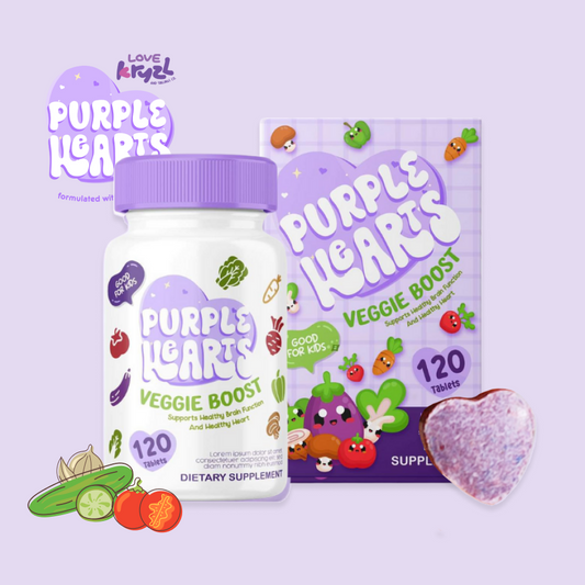 Purple Hearts Veggie Boost 120 Tablets