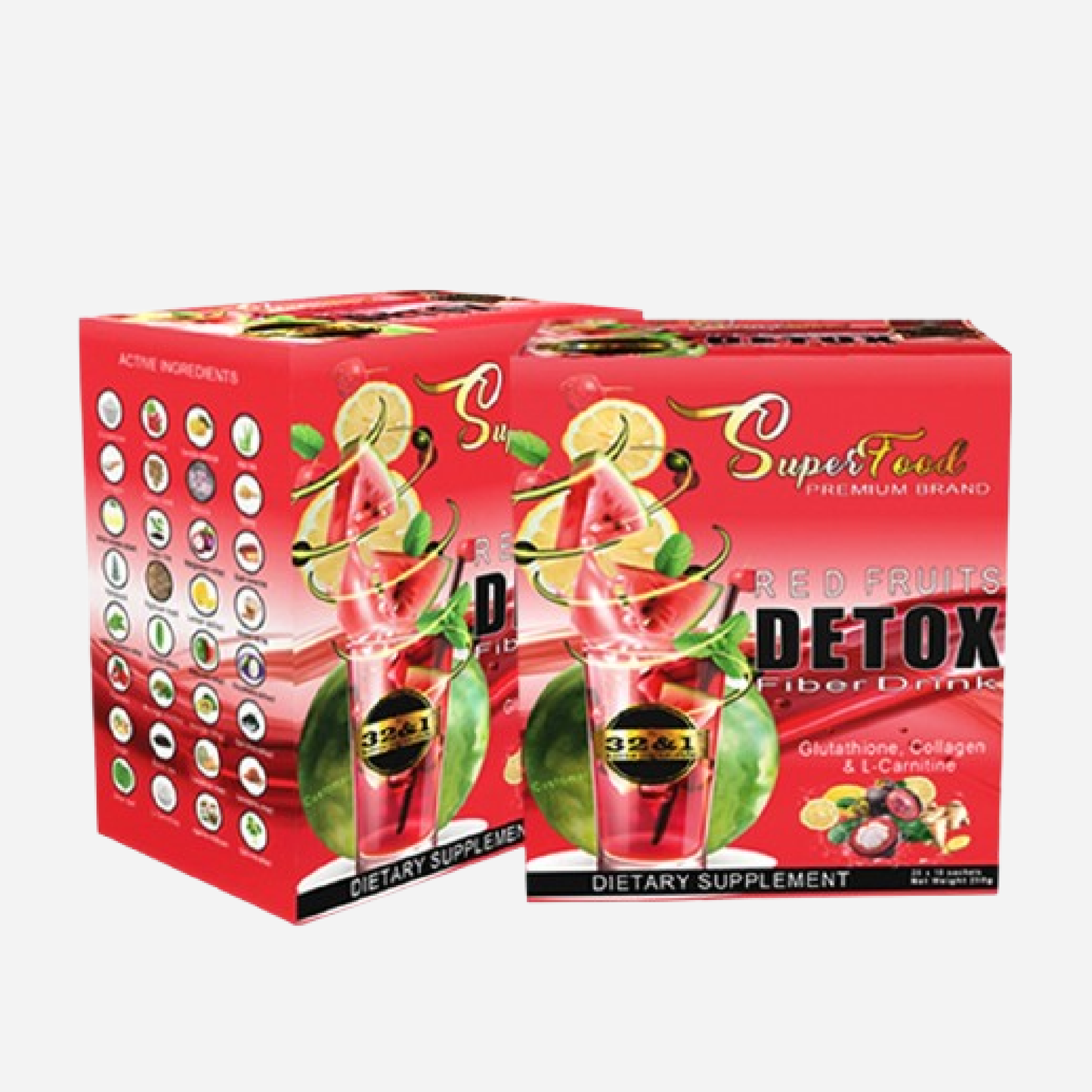 Red Fruits Detox Fiber Drink